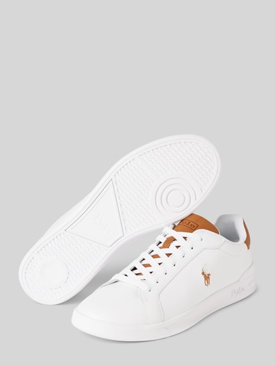 Peek & Cloppenburg Polo Ralph LaurenLedersneaker mit Label-Details in weiss Discount Store für neue Produkte