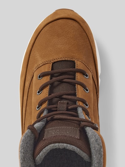 Peek & Cloppenburg Tommy HilfigerLedersneaker mit Label-Patch Modell 'WARM NUBUCK' in cognac Nur noch ein Tag übrig