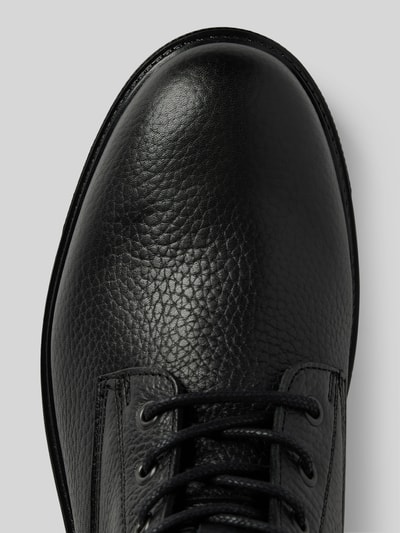 Peek & Cloppenburg Tommy HilfigerLederboots mit Label-Details in black Clearance-Verkauf