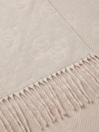 Peek & Cloppenburg GuessSchal mit Logo-Stitching in hellgrau Rabatte dieses Monats