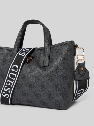 Peek & Cloppenburg GuessHandtasche mit Label-Details Modell 'LATONA' in anthrazit melange Online