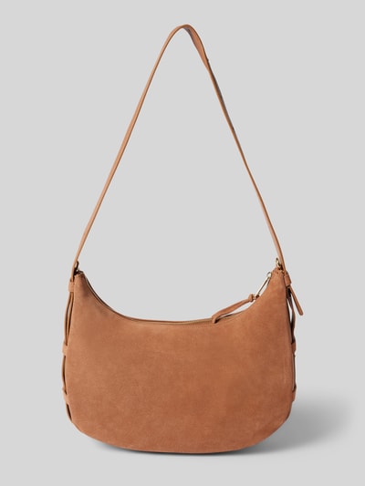 Peek & Cloppenburg Hey MarlyLederhandtasche mit Label-Applikation Modell 'Lifetime Sister' in cognac Schlussverkauf