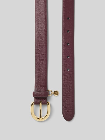 Peek & Cloppenburg Lauren Ralph LaurenLedergürtel mit Label-Applikation in dunkelrot Günstiger Verkauf