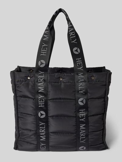 Peek & Cloppenburg Hey MarlyShopper mit Ziernähten Modell 'Best Buddy' in black Kostenloser Versand