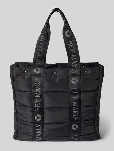Peek & Cloppenburg Hey MarlyShopper mit Ziernähten Modell 'Best Buddy' in black Kostenloser Versand