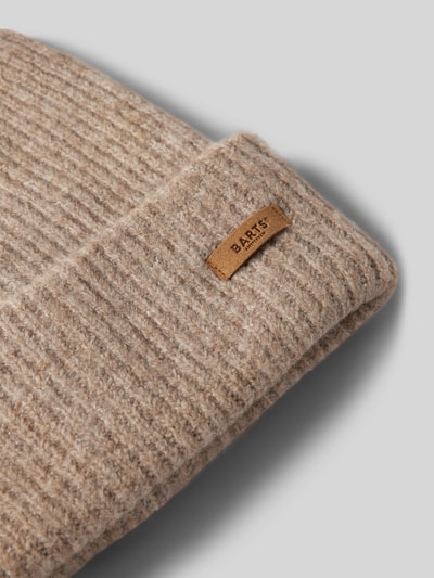 Peek & Cloppenburg BartsBeanie mit Label-Patch Modell 'Witzia' in hellbraun Sonderangebot