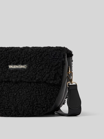 Peek & Cloppenburg VALENTINO BAGSHandtasche mit Teddyfell und Label-Applikation Modell 'SPECIAL' in black Flash Sale