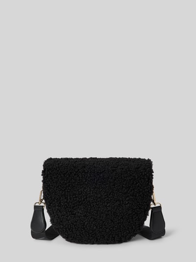 Peek & Cloppenburg VALENTINO BAGSHandtasche mit Teddyfell und Label-Applikation Modell 'SPECIAL' in black Flash Sale