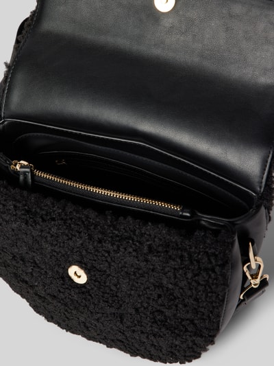 Peek & Cloppenburg VALENTINO BAGSHandtasche mit Teddyfell und Label-Applikation Modell 'SPECIAL' in black Flash Sale