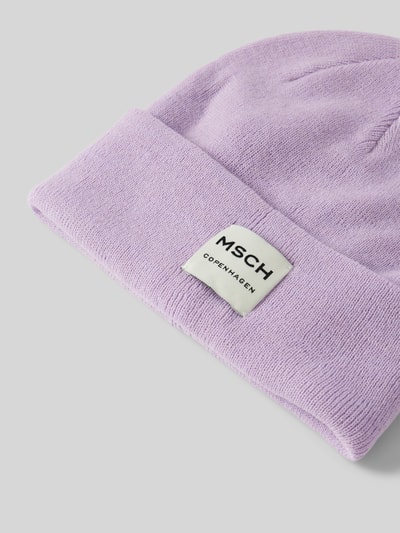 Peek & Cloppenburg MSCH CopenhagenBeanie mit Label-Patch Modell 'Mojo' in flieder Weihnachtsangebot