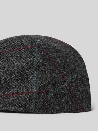 Peek & Cloppenburg BarbourSchiebermütze aus Wolle mit Strukturmuster Modell 'Crieff' in blau Blitzangebot