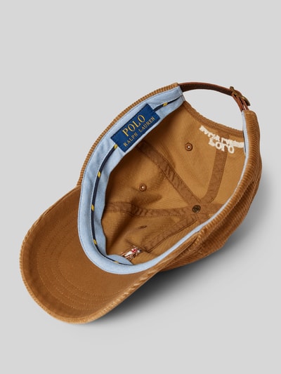 Peek & Cloppenburg Polo Ralph LaurenCap aus Cord mit Label-Stitching in camel VIP-Rabatte