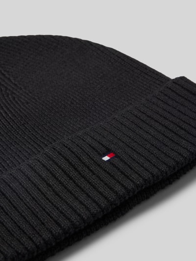 Peek & Cloppenburg Tommy HilfigerMütze mit Logo-Stitching Modell 'PIMA' in black Letzte 3 Tage