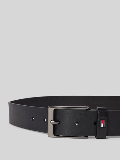 Peek & Cloppenburg Tommy HilfigerLedergürtel mit Logo-Applikation Modell 'LAYTON' in black Bis zu 50% Rabatt