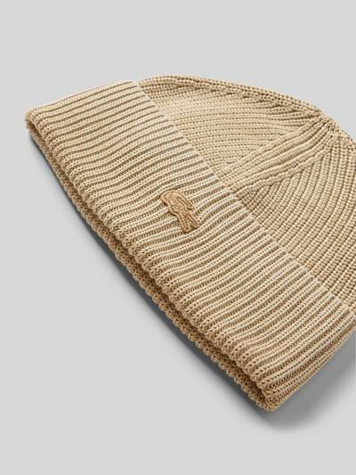 Peek & Cloppenburg LacosteBeanie mit Logo-Badge in beige Discount Store für neue Produkte