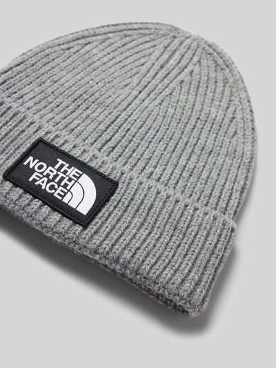 Peek & Cloppenburg The North FaceStrickmütze mit Label-Patch in mittelgrau Nur noch ein Tag übrig