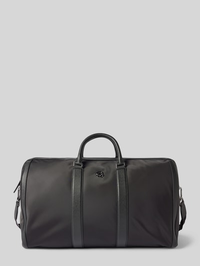Peek & Cloppenburg BOSSDuffle Bag mit Label-Applikation Modell 'Holdall' in black Clearance-Verkauf