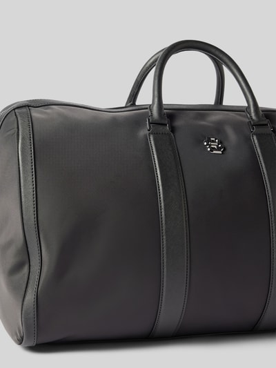 Peek & Cloppenburg BOSSDuffle Bag mit Label-Applikation Modell 'Holdall' in black Clearance-Verkauf
