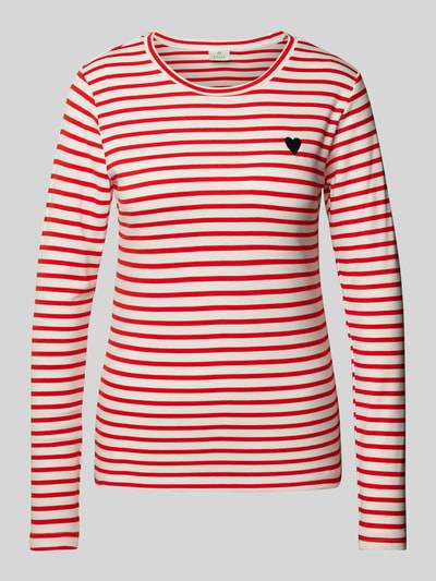 Peek & Cloppenburg KaffeLongsleeve mit Label-Stitching in rot Hotsell