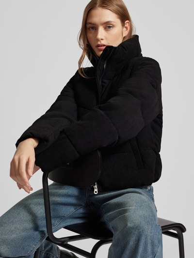 Peek & Cloppenburg OnlyRegular Fit Steppjacke aus Cord Modell 'NEWDOLLY' in metallic black Fabrikverkauf