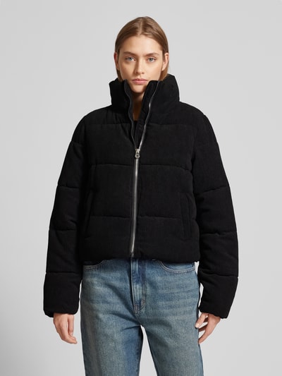 Peek & Cloppenburg OnlyRegular Fit Steppjacke aus Cord Modell 'NEWDOLLY' in metallic black Fabrikverkauf