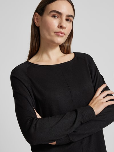 Peek & Cloppenburg s.Oliver RED LABELRelaxed Fit Feinstrickkleid mit U-Boot-Ausschnitt in black Kostenloser Versand