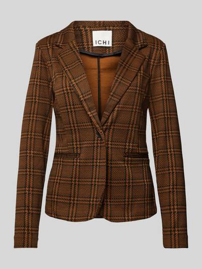 Peek & Cloppenburg ICHIBlazer mit Reverskragen Modell 'KATE' in mittelbraun Fabrik Onlineshop