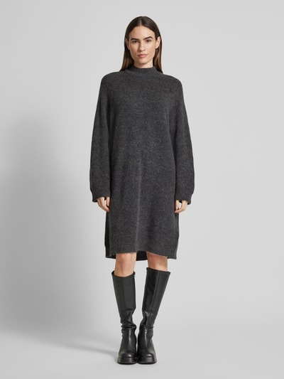 Peek & Cloppenburg Selected FemmeStrickkleid mit Stehkragen Modell 'LULU' in anthrazit Sonderangebot