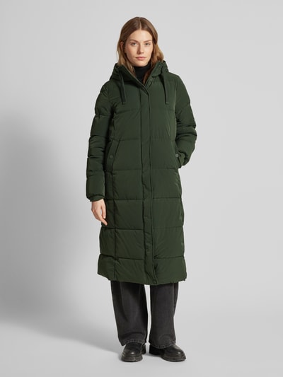 Peek & Cloppenburg Christian Berg Woman SelectionSteppmantel mit Kapuze in dunkelgruen Online Shopping