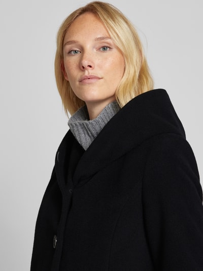 Peek & Cloppenburg Milo CoatsMantel mit Kapuze Modell 'Bella' in black Preisnachlass