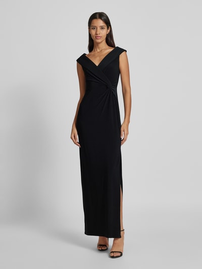 Peek & Cloppenburg Lauren Ralph LaurenAbendkleid mit Knotendetail Modell 'LEONIDAS' in black Osterangebot