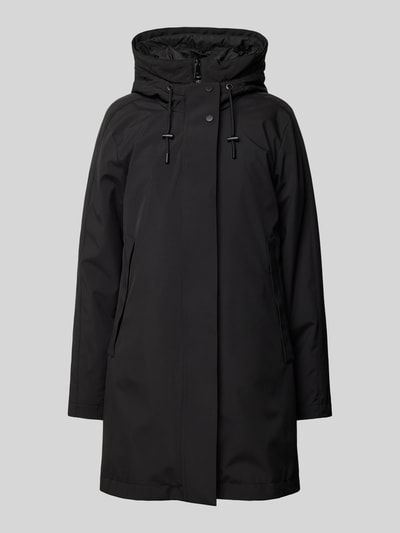 Peek & Cloppenburg Fuchs SchmittMantel mit Kapuze in black Valentinstagsangebot