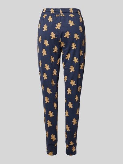 Peek & Cloppenburg Jake*s CasualTapered Fit Pyjama-Hose mit Motiv-Print in dunkelblau Neueste Mode