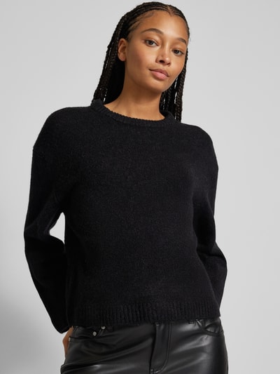 Peek & Cloppenburg Gina TricotStrickpullover mit Rundhalsausschnitt in black Blitzangebot