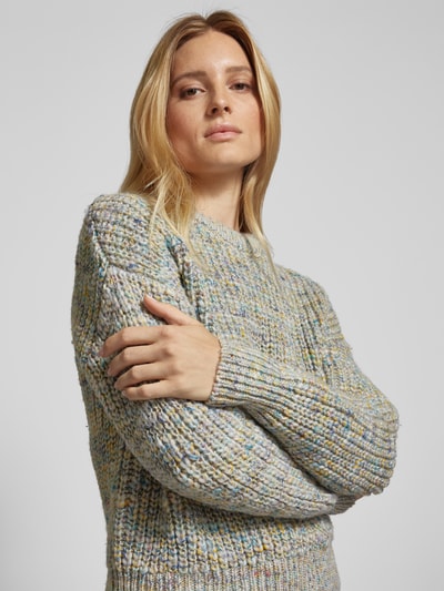 Peek & Cloppenburg Jake*s CasualStrickpullover mit überschnittenen Schultern in bleu VIP-Rabatte