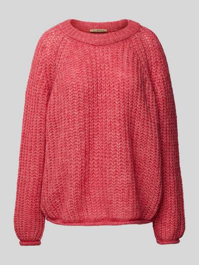 Peek & Cloppenburg Smith and SoulStrickpullover mit gerippten Abschlüssen in pink Super Sparpreis