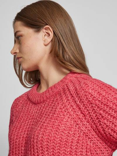 Peek & Cloppenburg Smith and SoulStrickpullover mit gerippten Abschlüssen in pink Super Sparpreis