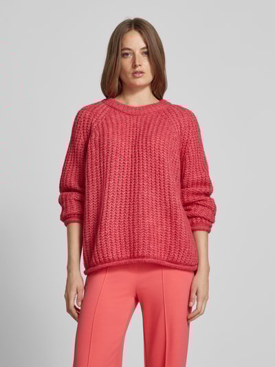 Peek & Cloppenburg Smith and SoulStrickpullover mit gerippten Abschlüssen in pink Super Sparpreis