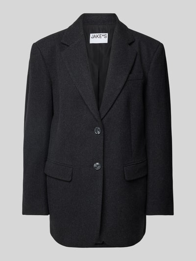Peek & Cloppenburg Jake*s CasualBlazer mit Reverskragen in dunkelgrau melange Letzte 3 Tage