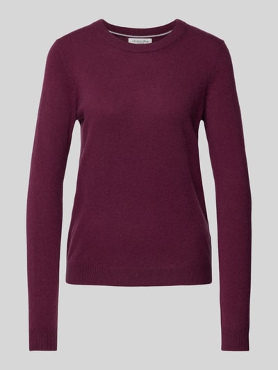 Peek & Cloppenburg Christian Berg WomanStrickpullover mit Strukturmuster in bordeaux Clearance-Verkauf