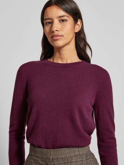 Peek & Cloppenburg Christian Berg WomanStrickpullover mit Strukturmuster in bordeaux Clearance-Verkauf
