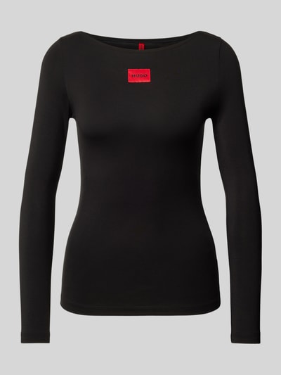 Peek & Cloppenburg HUGOLongsleeve mit Label-Detail in black Fabrikladen