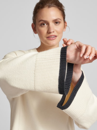 Peek & Cloppenburg Gina TricotOversized Strickpullover mit Kimonoärmeln in ecru Begrenzt auf 3 Tage
