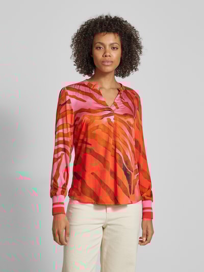 Peek & Cloppenburg Emily Van den BerghRegular Fit Bluse mit V-Ausschnitt in pink Meist gekauft