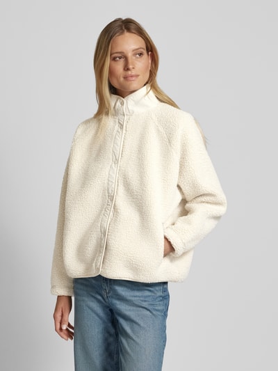 Peek & Cloppenburg Jake*s CasualSweatjacke mit Teddyfell in ecru Kostenloser Versand