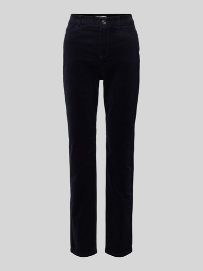 Peek & Cloppenburg Christian Berg WomanRegular Fit Cordhose im 5-Pocket-Design in dunkelblau Fabrikpreis