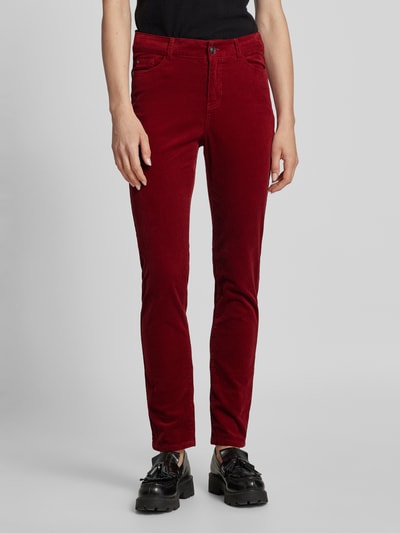 Peek & Cloppenburg Christian Berg WomanRegular Fit Cordhose im 5-Pocket-Design in dunkelrot Rabatt