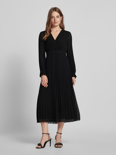 Peek & Cloppenburg Jake*s CollectionMidikleid mit V-Ausschnitt in black Günstig kaufen