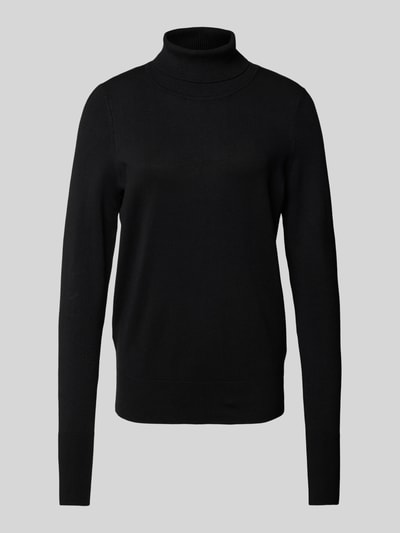Peek & Cloppenburg Christian Berg WomanStrickpullover mit gerippten Abschlüssen in black Flash Sale