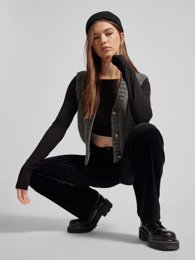 Peek & Cloppenburg Marc O'Polo DenimWide Leg Cordhose im 5-Pocket-Design in black Exklusivangebot